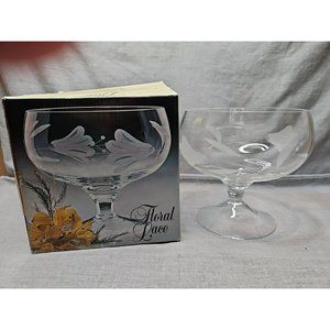 Floral Lace Compote Dish No. 11823 Handcut Turkish Crystal with Box